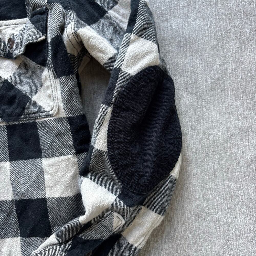 Roots Black White Flannel Shirt Jacket - Picture 3 of 5
